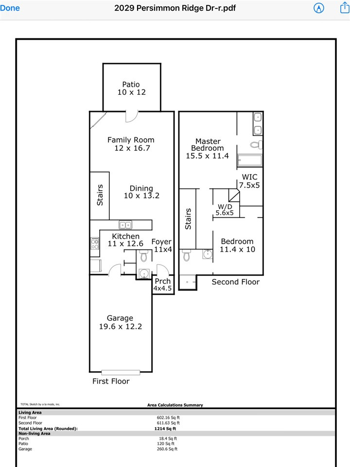 2029 Persimmon Ridge Drive Raleigh, NC 27604 - Photo 24 of 24 Floor Plan