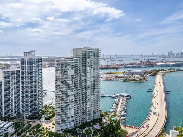 a view of a city with tall buildings