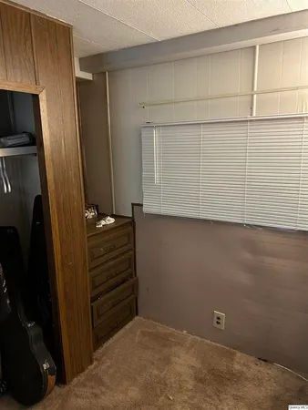 a view of room with cabinets