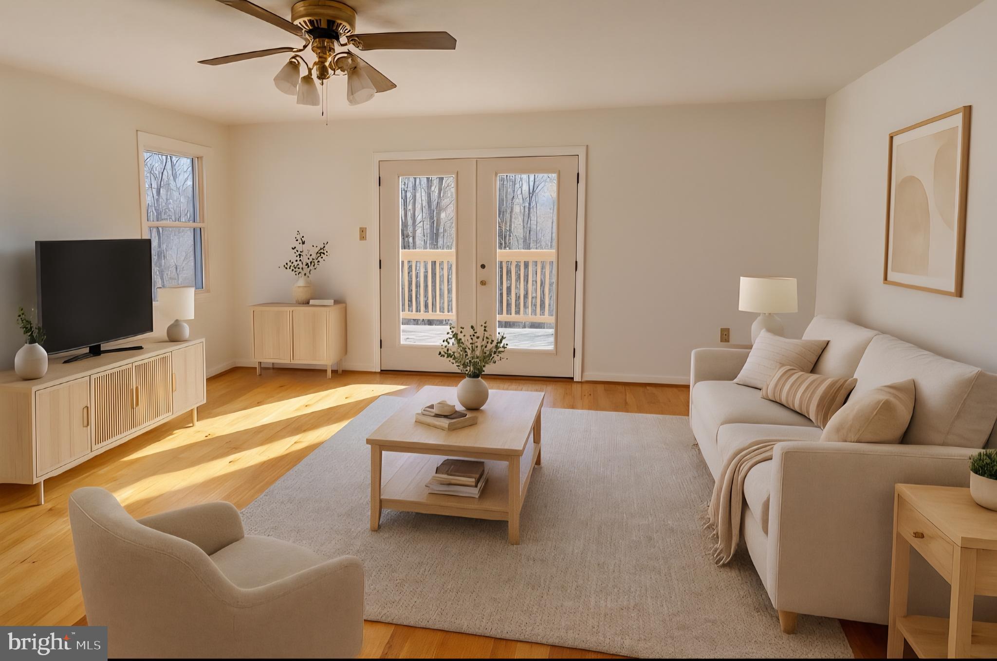 100 Greenbriar Circle Cross Junction, VA 22625 - Photo 23 of 79 a living room with furniture and a flat screen tv