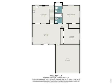 an aerial view of a house with a swimming pool