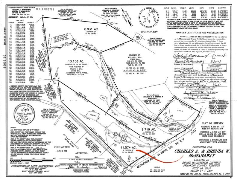 5531 Bethlehem Road Boones Mill, VA 24065 - Photo 2 of 69 5531 Plat