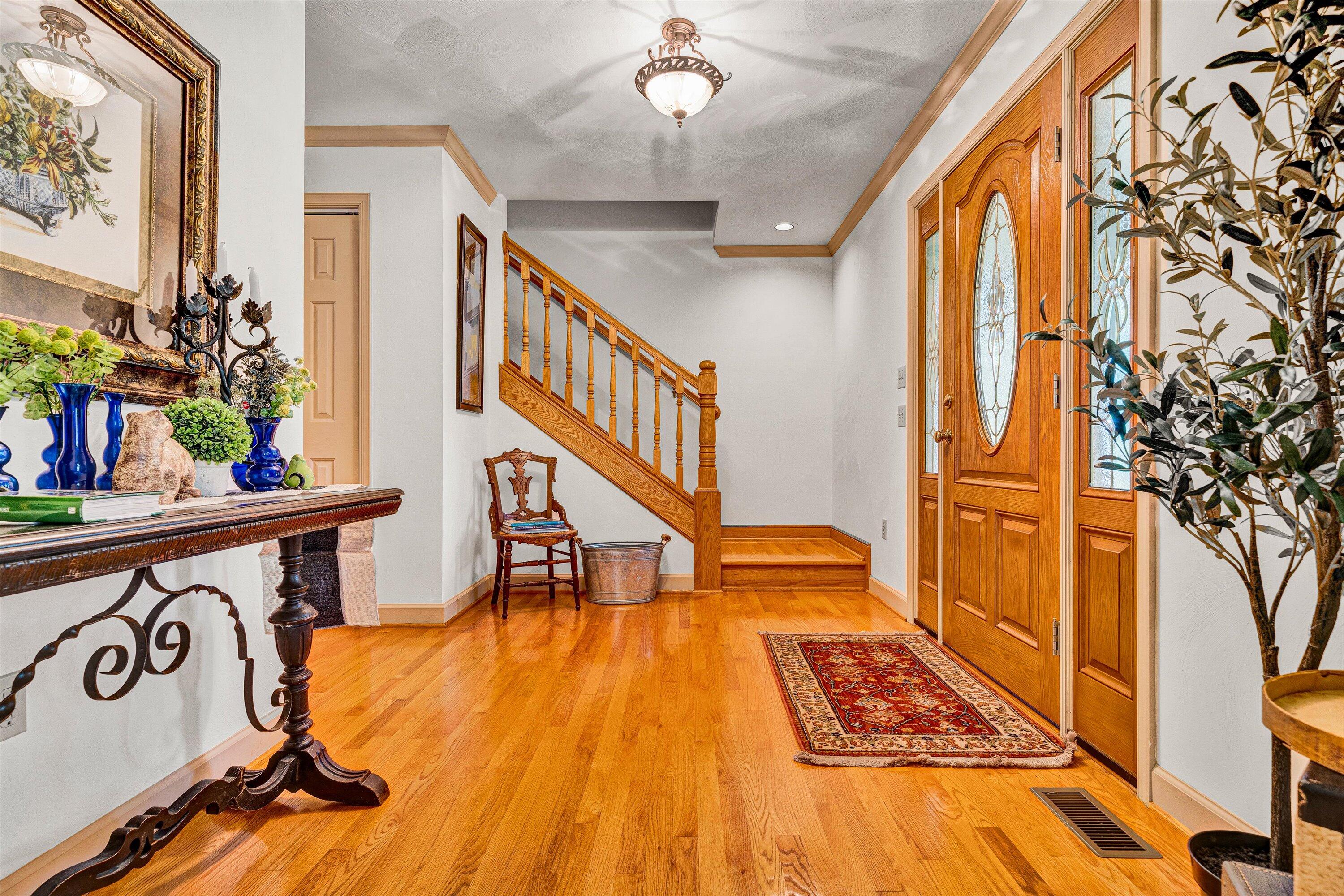 5531 Bethlehem Road Boones Mill, VA 24065 - Photo 8 of 69 a view of an entryway with wooden floor