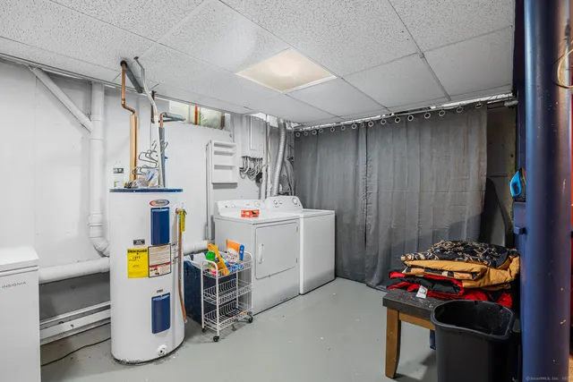 a room with storage and utility