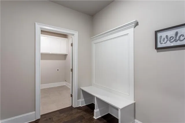 a view of an empty room