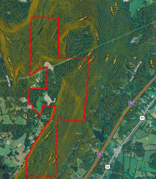 2468 Brow Road Trenton, GA 30752 - Photo 9 of 39 Topography Map