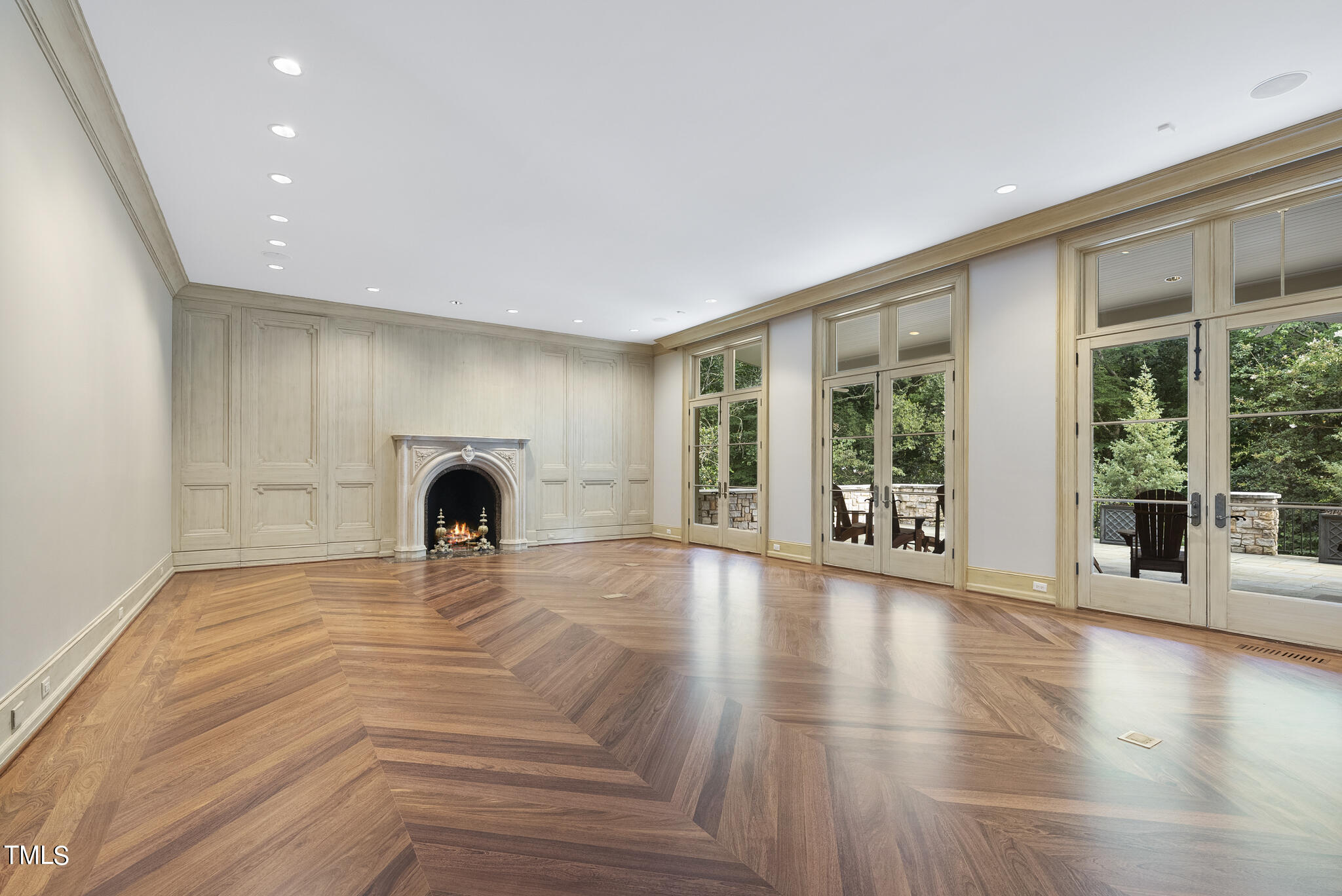 3319 White Oak Road Raleigh, NC 27609 - Photo 13 of 47 a view of an empty room with wooden floor and a window