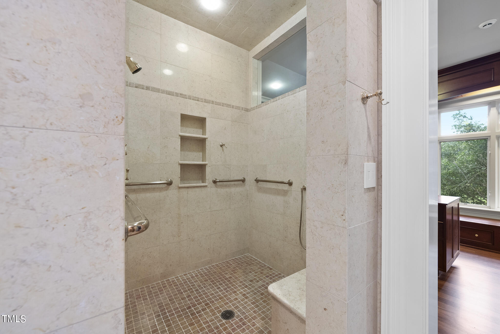 3319 White Oak Road Raleigh, NC 27609 - Photo 20 of 47 a bathroom with a shower and a sink