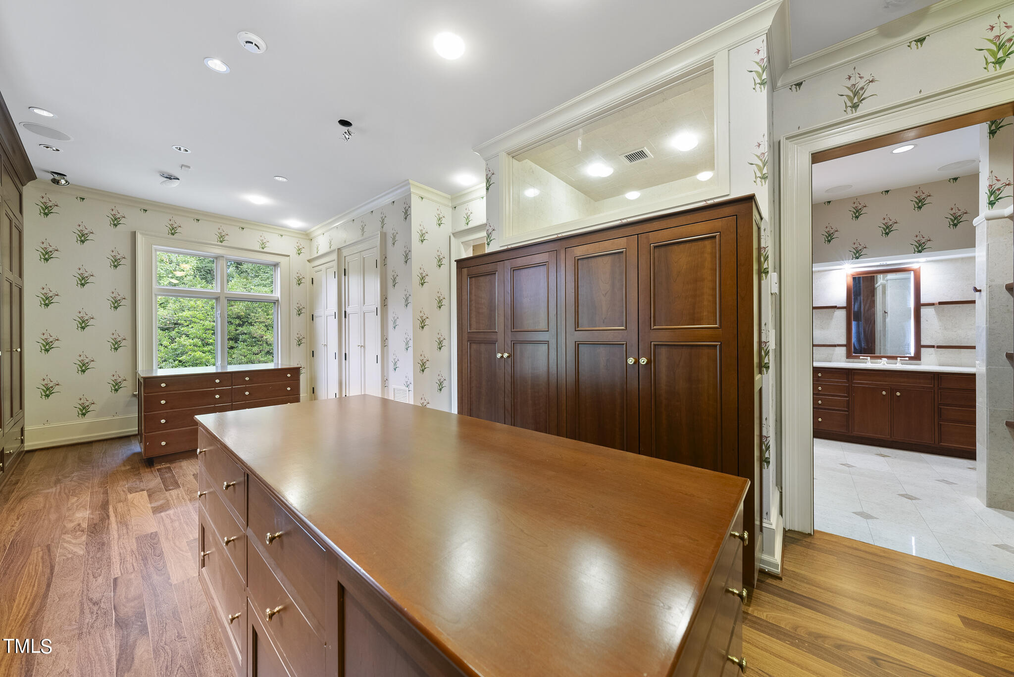 3319 White Oak Road Raleigh, NC 27609 - Photo 21 of 47 a view of kitchen with cabinets and wooden floor