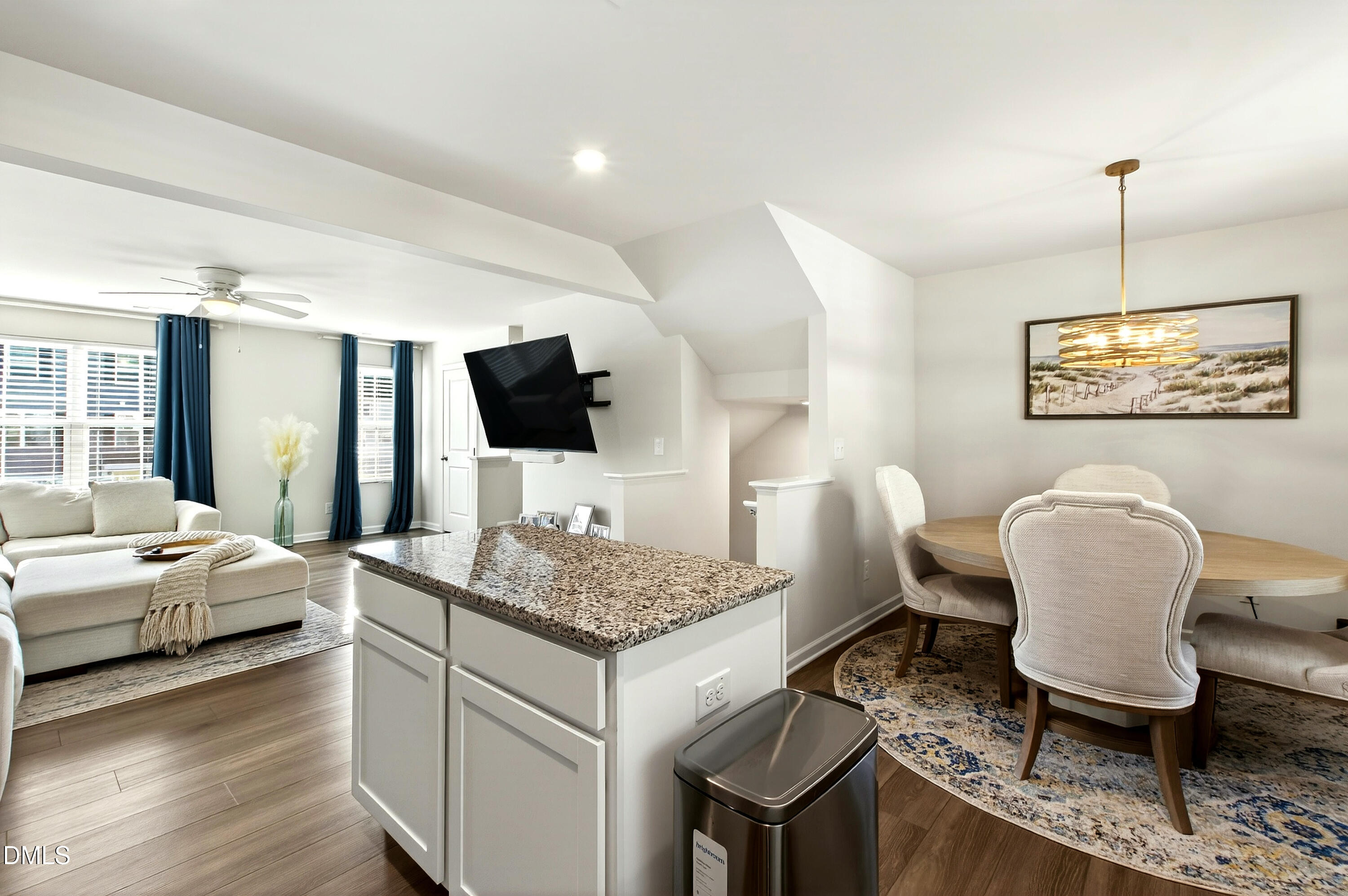 4629 Great Egret Way Raleigh, NC 27616 - Photo 15 of 48 a living room with furniture and a flat screen tv