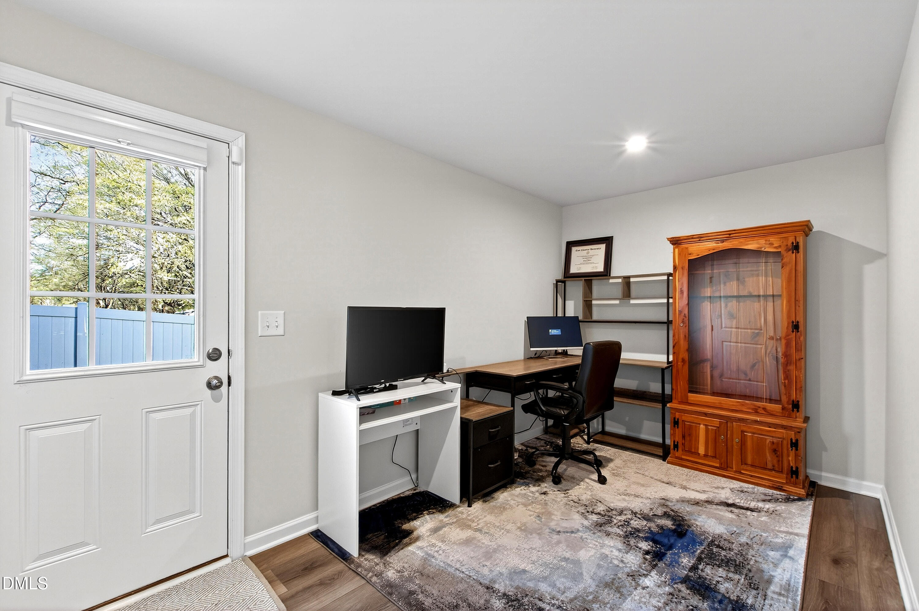 4629 Great Egret Way Raleigh, NC 27616 - Photo 28 of 48 a view of a workspace with furniture and a window