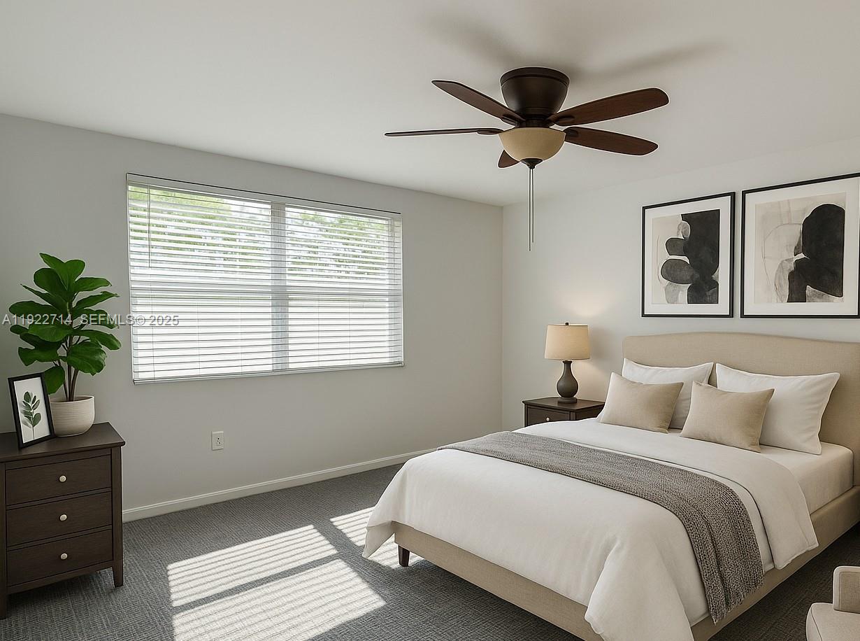 6860 Southwest 45th Lane, Unit 4 Miami, FL 33155 - Photo 14 of 21 AI Staged Bedroom