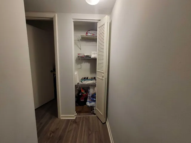 a view of storage and utility room