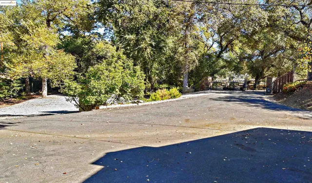 a view of road and with trees