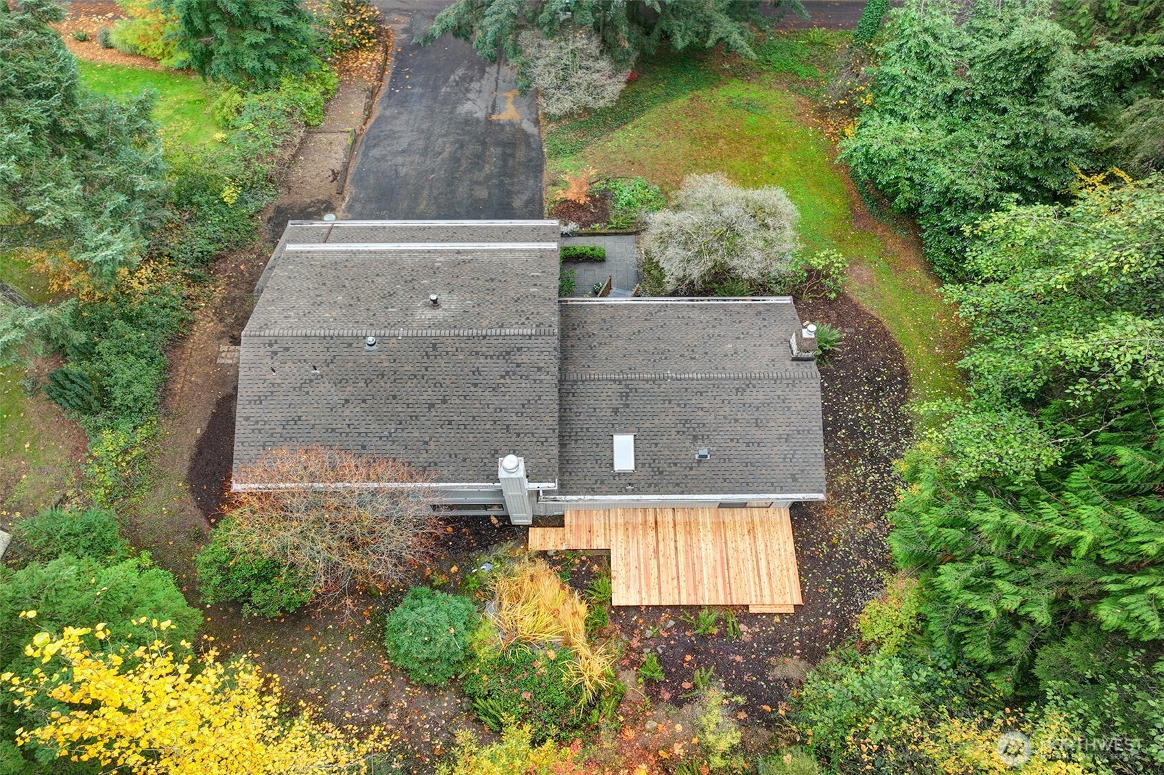 22710 2nd Avenue Southeast Bothell, WA 98021 - Photo 33 of 34 an aerial view of a house with a yard
