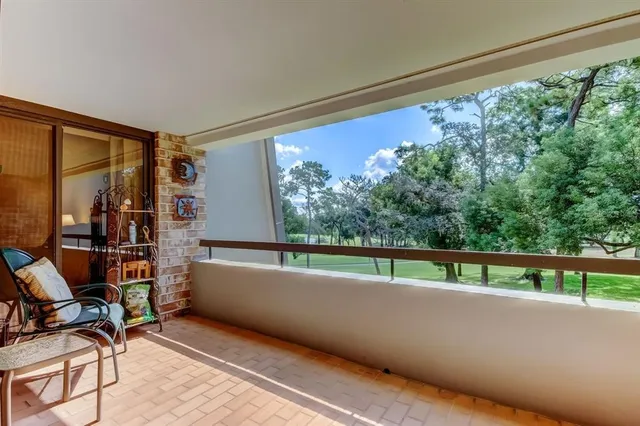 a view of outdoor space with seating area