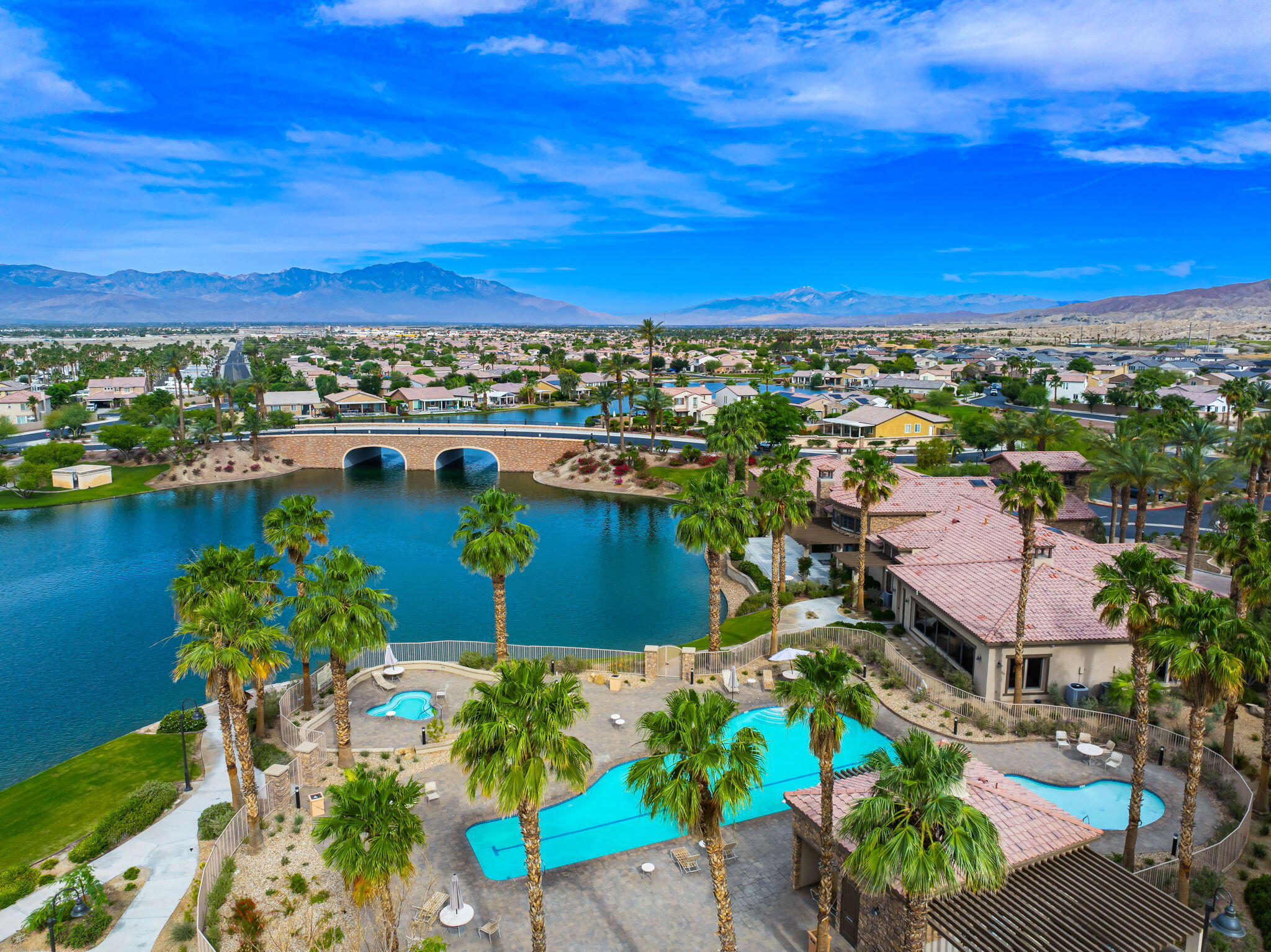 84131 Azzura Way Indio, CA 92203 - Photo 34 of 38 a view of a lake with a city