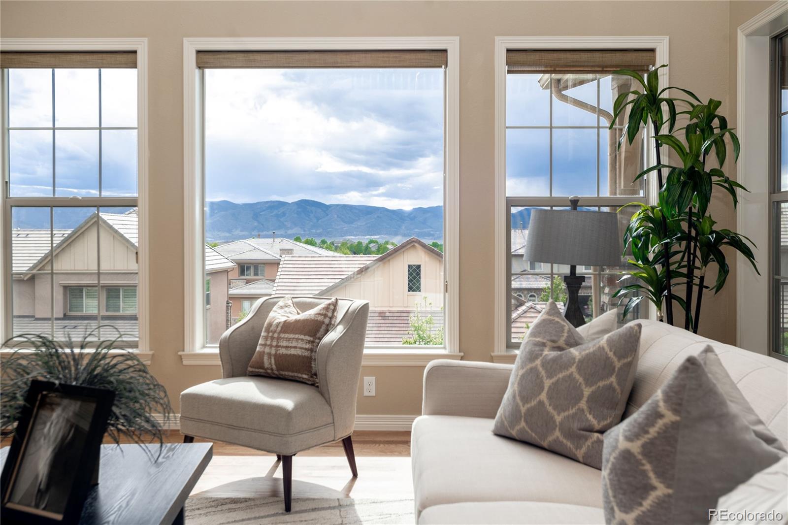 10599 Sundial Rim Road Highlands Ranch, CO 80126 - Photo 3 of 40 a living room with furniture and a large window