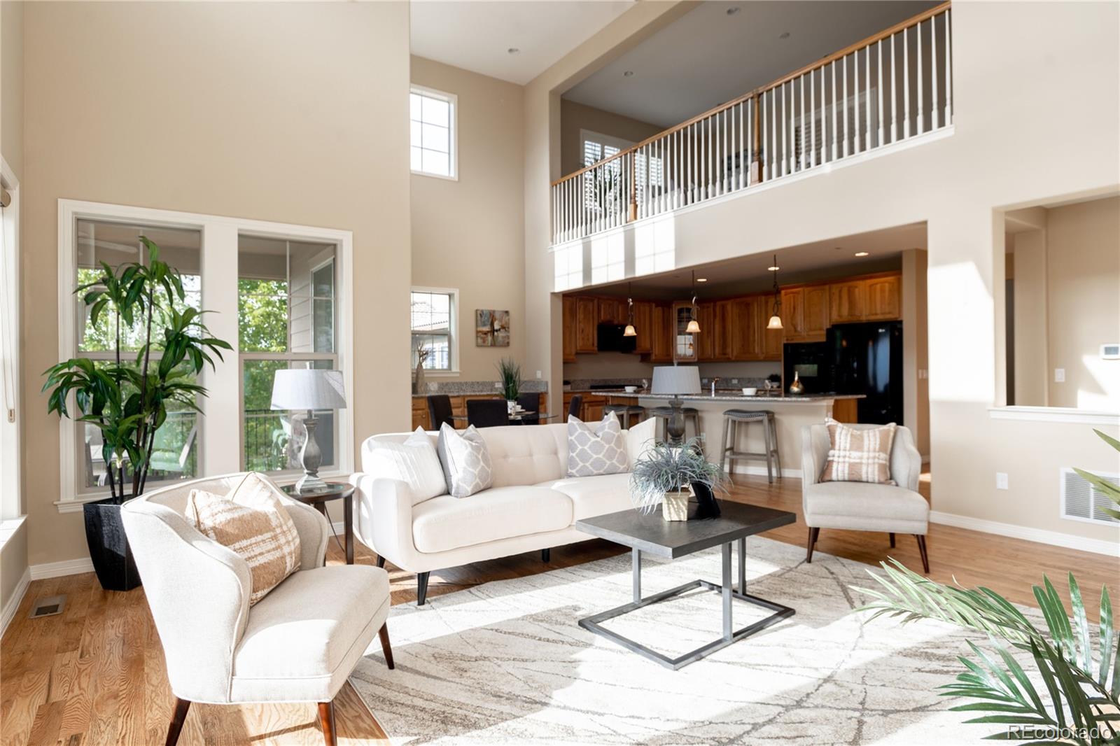 10599 Sundial Rim Road Highlands Ranch, CO 80126 - Photo 6 of 40 a living room with furniture and a large window