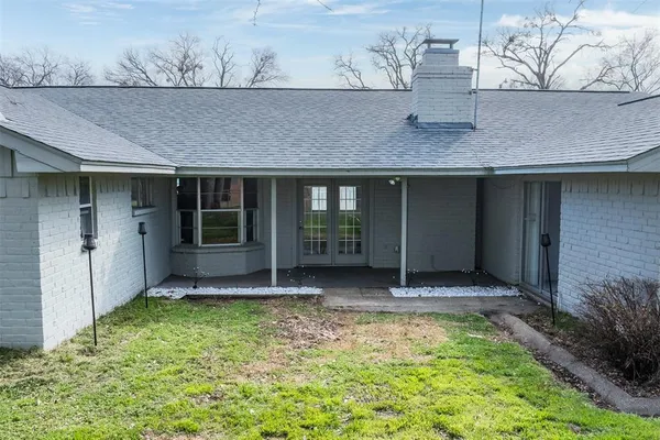 a view of a lake with a mountain in the back