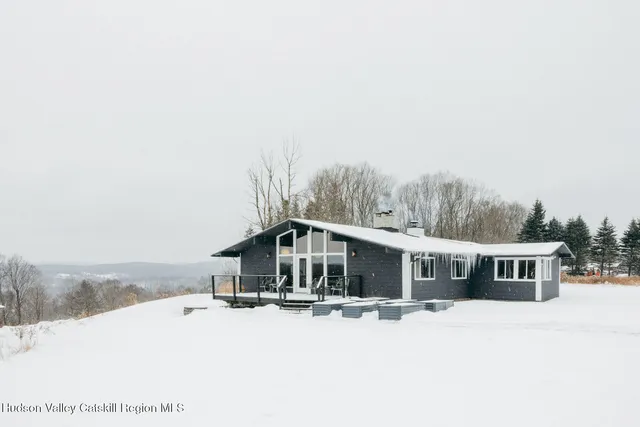 a view of a lake in middle of the town