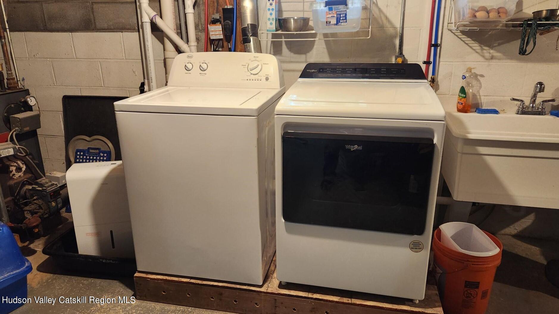 1262 County Road 2 Olivebridge, NY 12461 - Photo 24 of 42 a utility room with dryer and washer