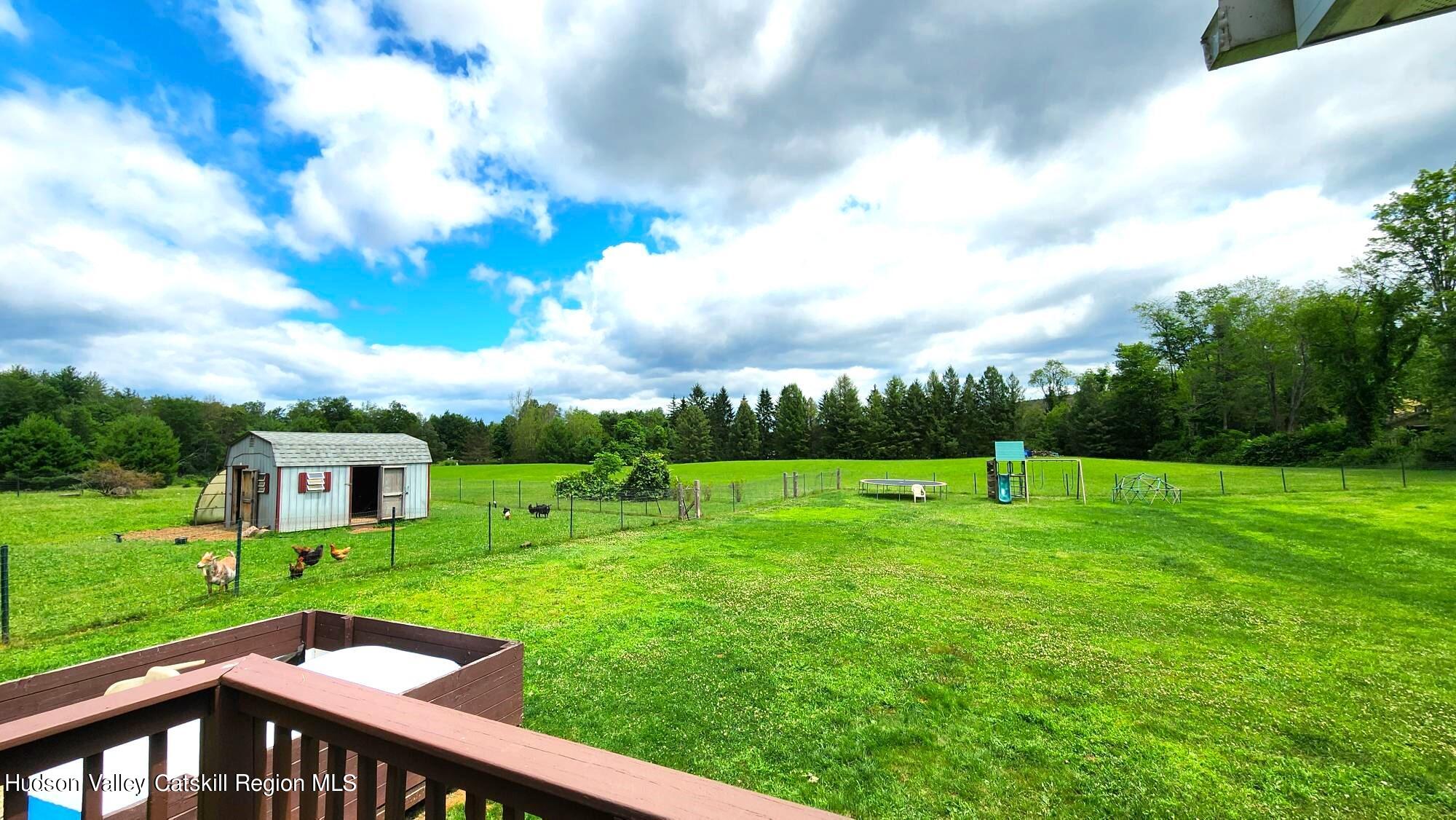 1262 County Road 2 Olivebridge, NY 12461 - Photo 28 of 42 a view of a garden and basketball court