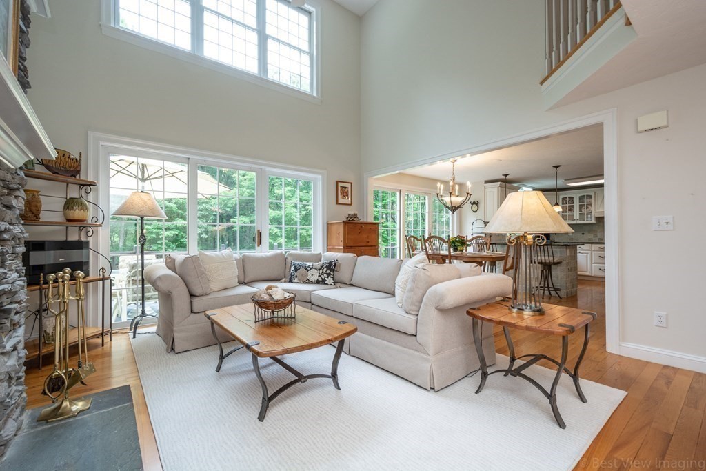 56 Powder Hill Road Bolton, MA 01740 - Photo 5 of 38 a living room with furniture and a large window
