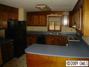 1417 Blacksnake Road Stanley, NC 28164 - Photo 4 of 8 a kitchen with a sink and a refrigerator