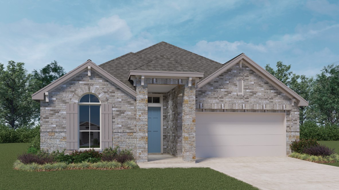 648 Peace Pipe Way Georgetown, TX 78628 - Photo 1 of 1 front view of a house with a yard
