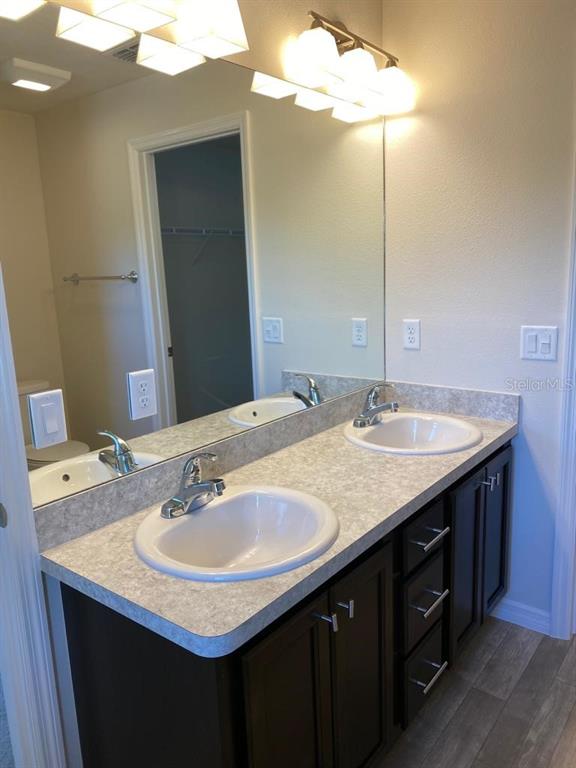 3331 Southwest 153rd Pl Road Ocala, FL 34473 - Photo 17 of 35 a bathroom with a sink double vanity and a mirror