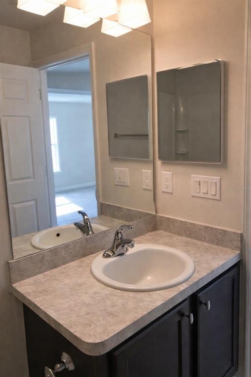 3331 Southwest 153rd Pl Road Ocala, FL 34473 - Photo 23 of 35 a bathroom with a sink and a mirror