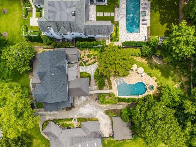 1678 Nottingham Way Northeast Atlanta, GA 30309 - Photo 53 of 57 an aerial view of a house with a yard and garden