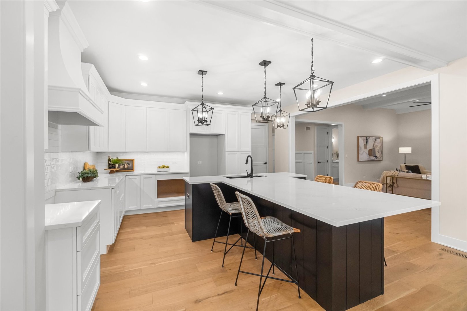 520 North Sleight Street Naperville, IL 60563 - Photo 7 of 51 a large kitchen with kitchen island a sink counter space and stainless steel appliances