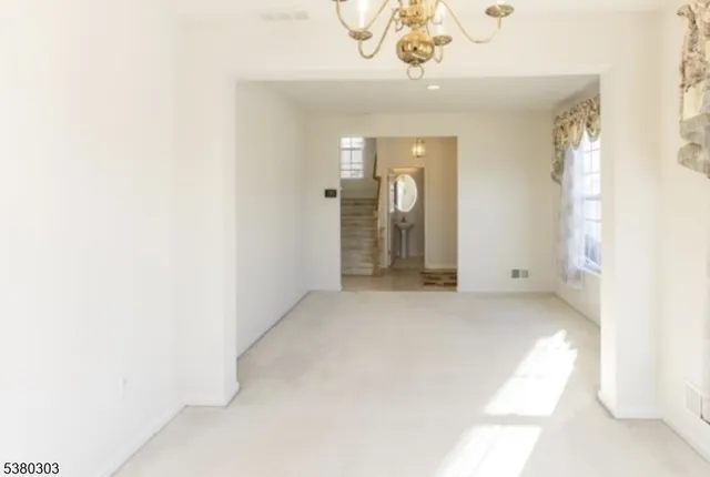 a view of an empty room