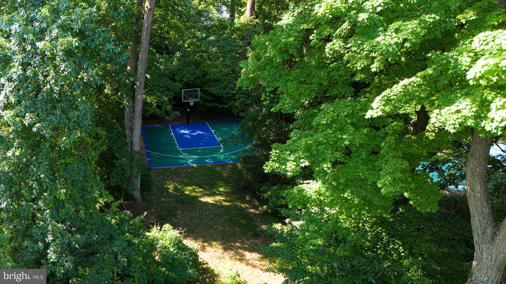 2114 South Road Baltimore, MD 21209 - Photo 54 of 63 Aerial view of backyard and basketball court