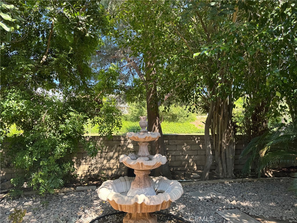 39 Bethany Drive Irvine, CA 92603 - Photo 37 of 37 a view of a backyard with fountain plants and large trees
