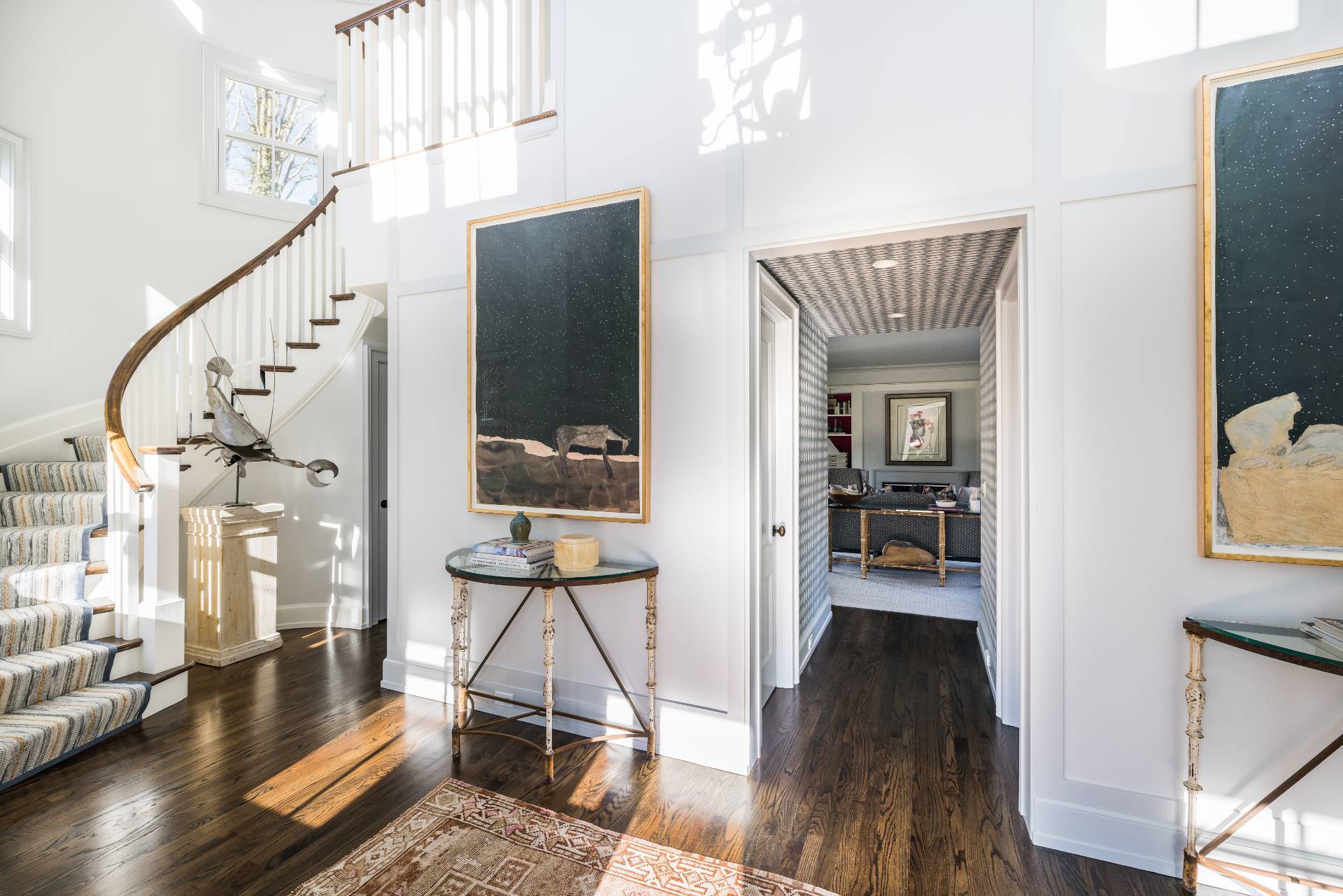 2654 Montauk Highway Bridgehampton, NY 11932 - Photo 2 of 19 a view of living room and dining room with wooden floor
