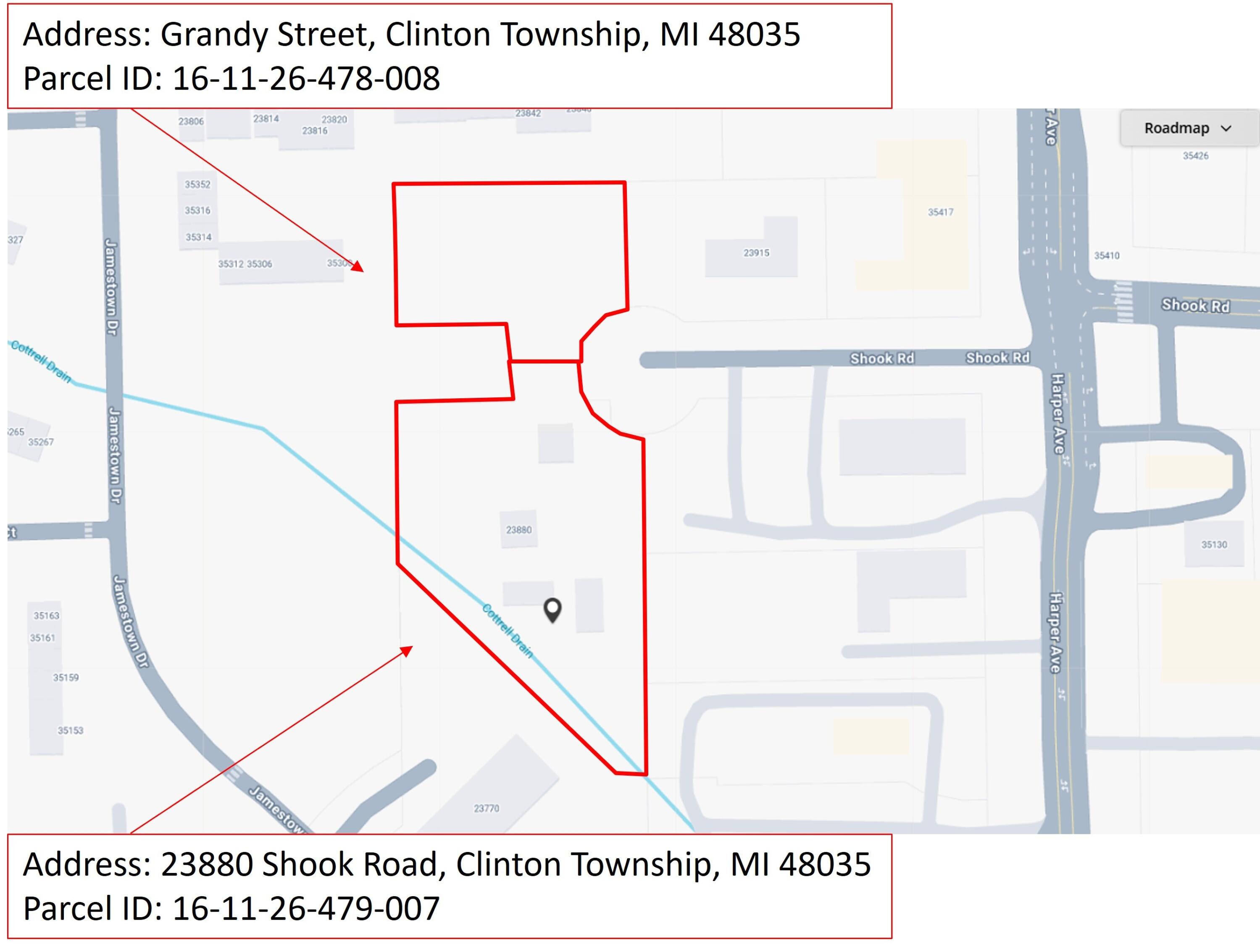 23880 Shook Road Clinton Township, MI 48035 - Photo 58 of 102 Parcel Outline Both - 23880 Shook Road C