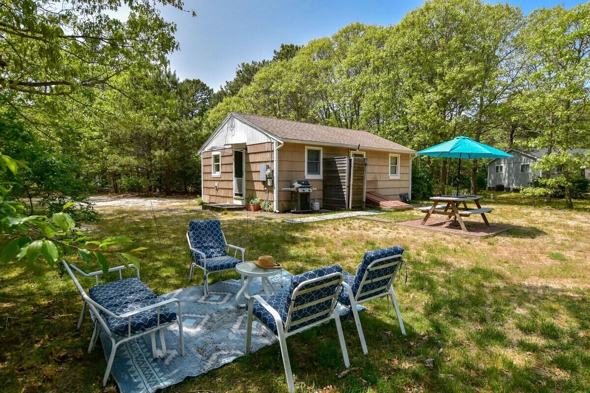 85 Boreen Road Eastham, MA 02642 - Photo 54 of 73 a view of a house with pool and chairs