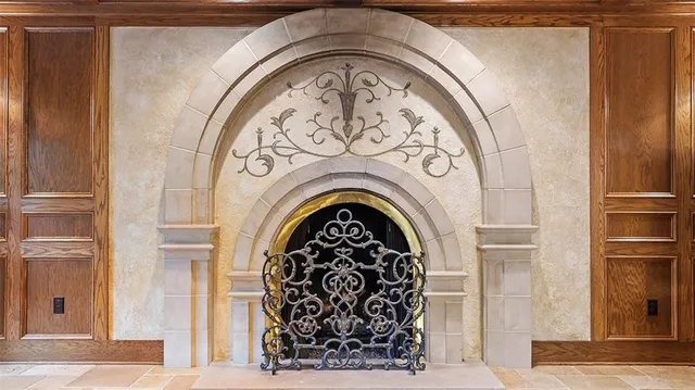 a kitchen with sink cabinets and dining table