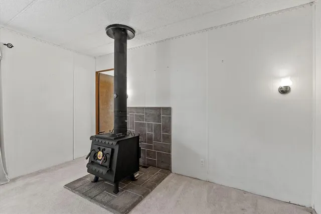 a view of a lake with a mountain in the background
