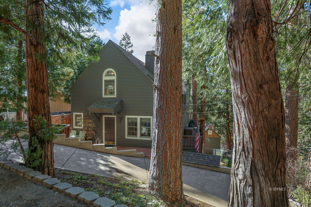 25905 Wayne Road Idyllwild, CA 92549 - Photo 3 of 47 a front view of a house with a yard