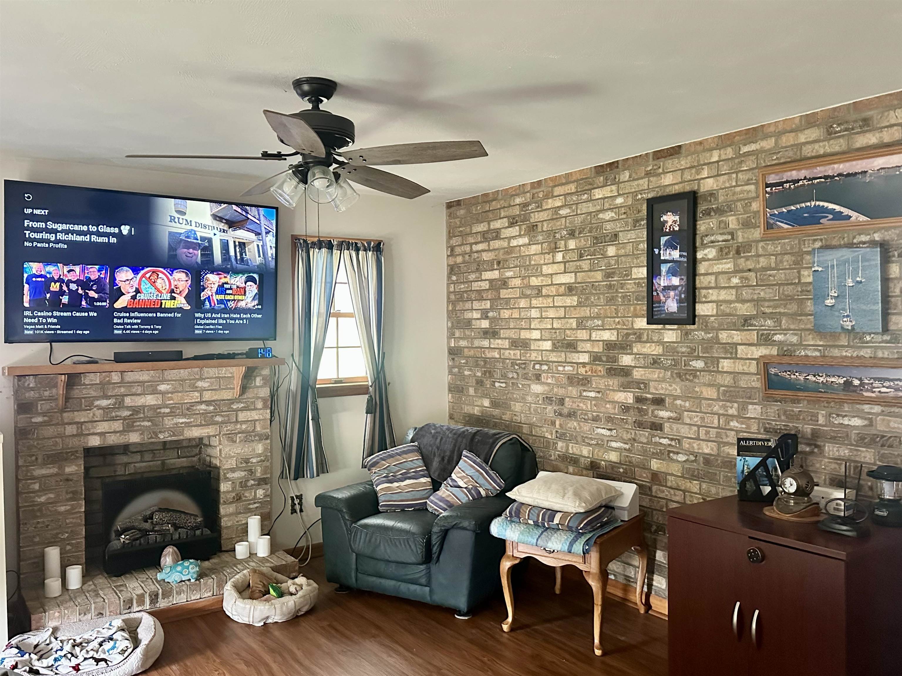 661 Ladd Road Fishersville, VA 22939 - Photo 7 of 14 a living room with furniture and a fireplace
