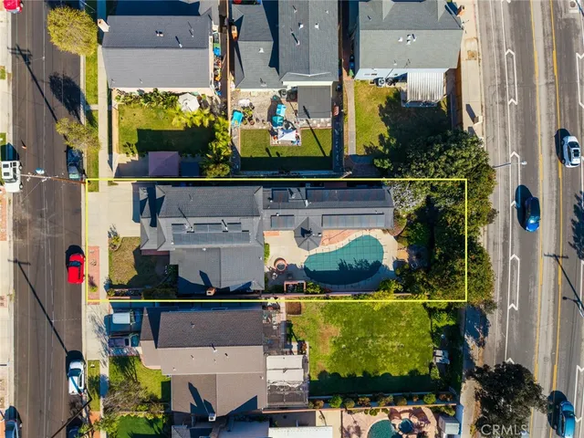 a view of water fountain in front of building