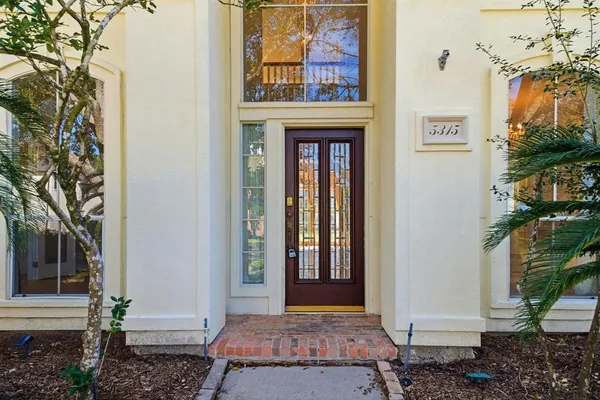 a front view of a house