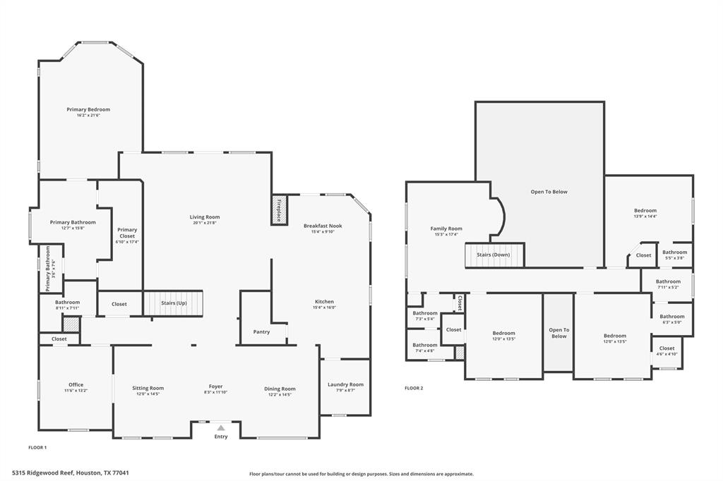 5315 Ridgewood Reef Houston, TX 77041 - Photo 34 of 35 a picture of floor plan