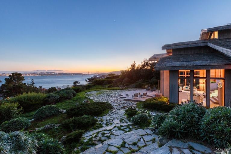 450 Ridge Road Tiburon, CA 94920 - Photo 1 of 1 a view of a house with a yard and balcony