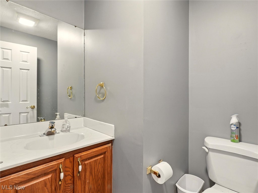 2068 Chimney Ridge Drive Madison, OH 44057 - Photo 30 of 37 Half-Bathroom in basement featuring vanity and toilet