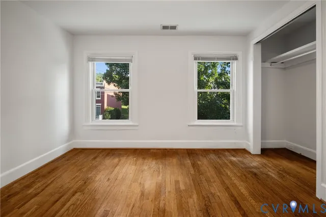 wooden floor in an empty room